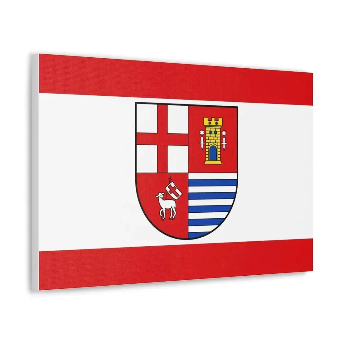 Flag of Bitburg Pruem Germany - Canvas Wall Art - The Sticker Space
