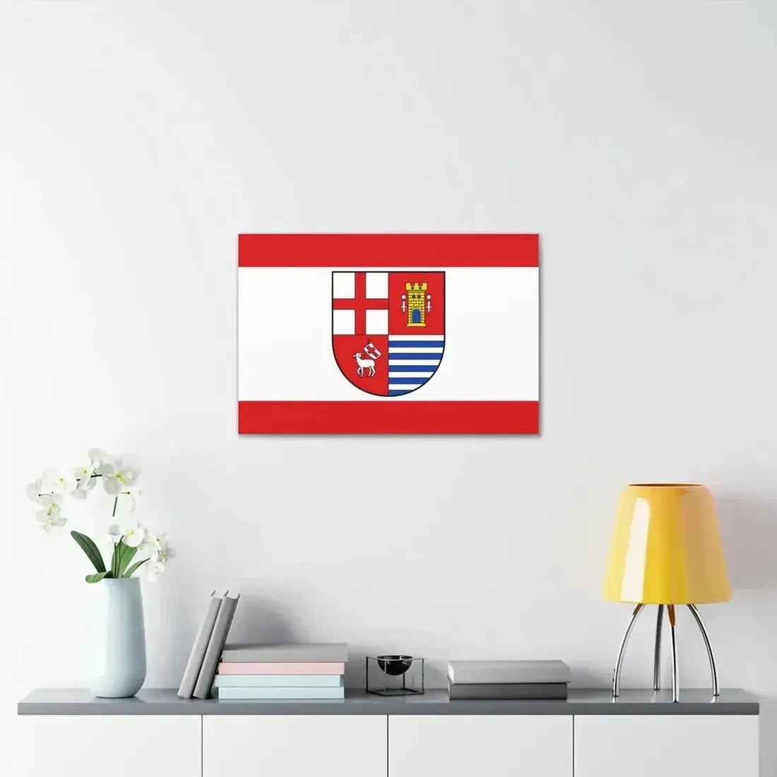 Flag of Bitburg Pruem Germany - Canvas Wall Art - The Sticker Space