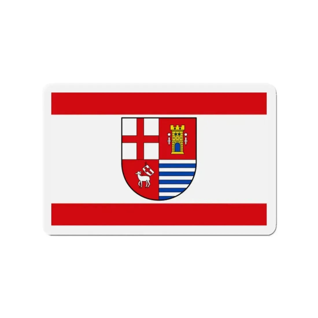 Flag of Bitburg Pruem Germany - Refrigerator Magnet 2 Inch - The Sticker Space