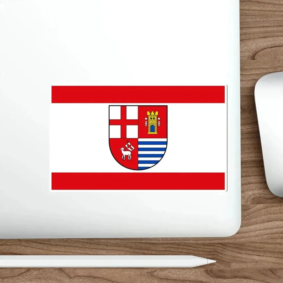 Flag of Bitburg Pruem Germany STICKER Vinyl Die-Cut Decal - The Sticker Space