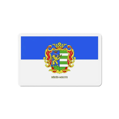 Flag of Békés County Hungary - Refrigerator Magnet 4 Inch - The Sticker Space