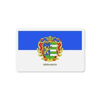 Flag of Békés County Hungary - Refrigerator Magnet 5 Inch - The Sticker Space