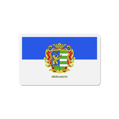 Flag of Békés County Hungary - Refrigerator Magnet - The Sticker Space