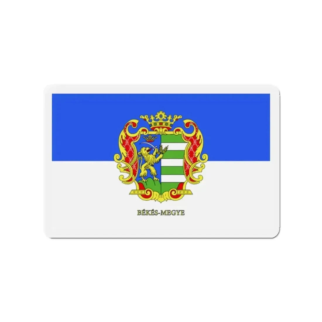 Flag of Békés County Hungary - Refrigerator Magnet - The Sticker Space