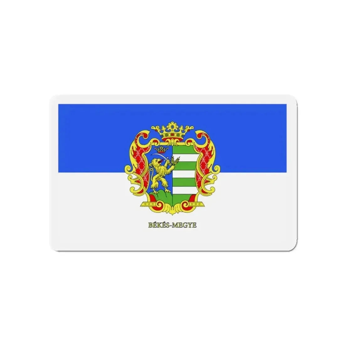 Flag of Békés County Hungary - Refrigerator Magnet - The Sticker Space