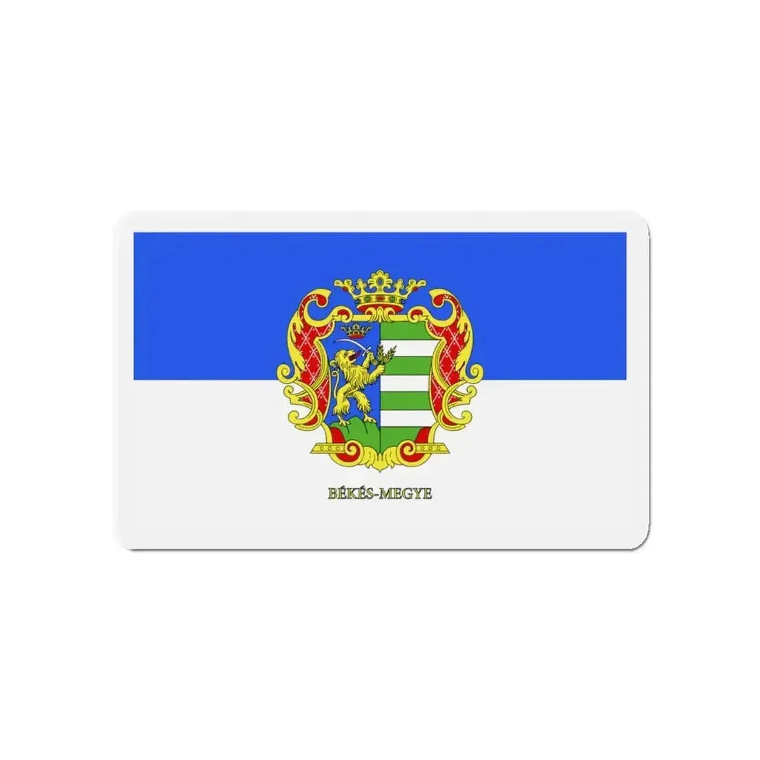 Flag of Békés County Hungary - Refrigerator Magnet - The Sticker Space