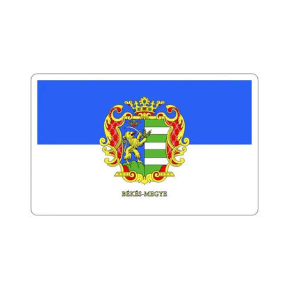 Flag of Békés County Hungary STICKER Vinyl Die-Cut Decal 2 Inch - The Sticker Space