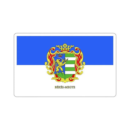 Flag of Békés County Hungary STICKER Vinyl Die-Cut Decal 5 Inch - The Sticker Space