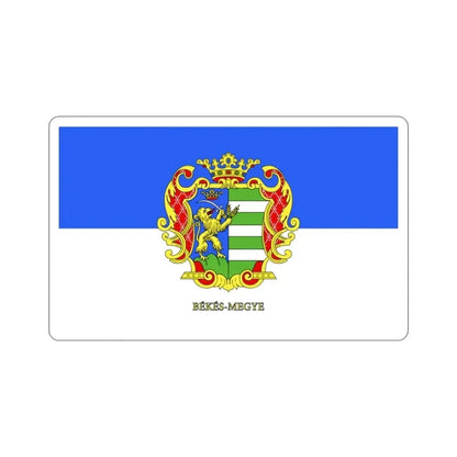 Flag of Békés County Hungary STICKER Vinyl Die-Cut Decal - The Sticker Space