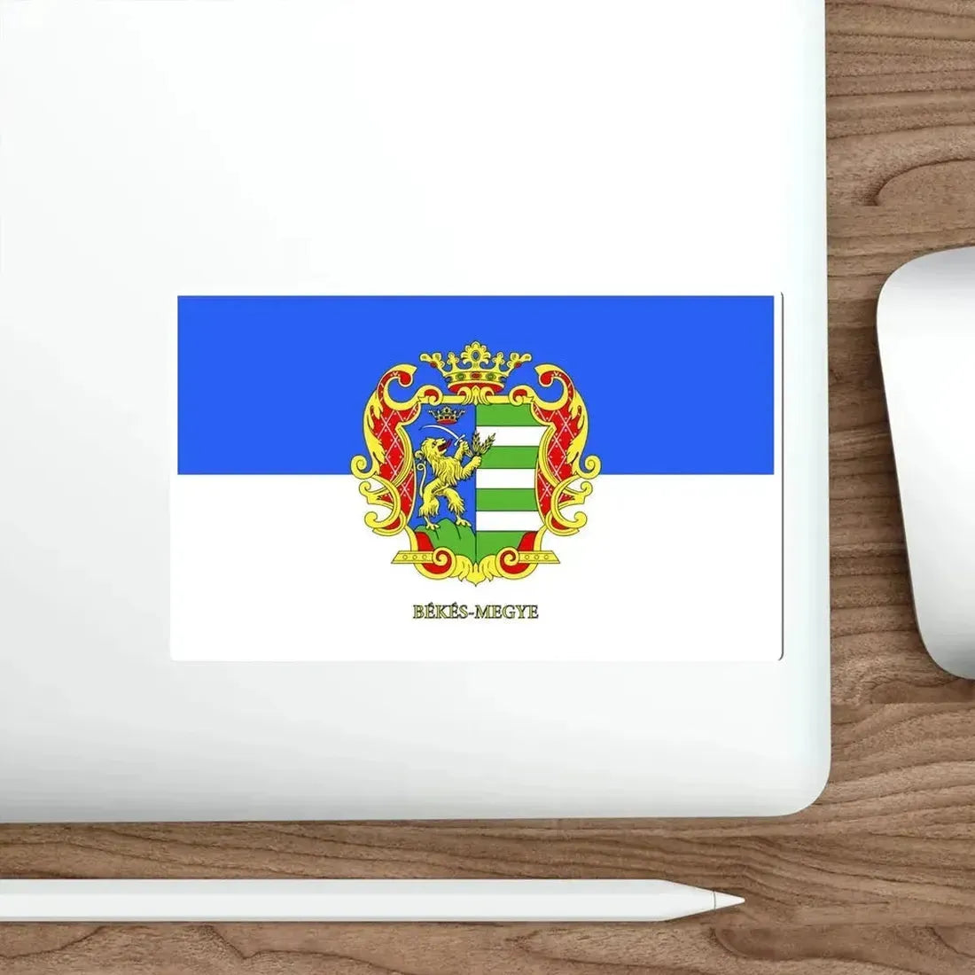 Flag of Békés County Hungary STICKER Vinyl Die-Cut Decal - The Sticker Space