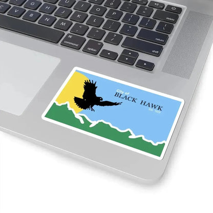 Flag of Black Hawk Colorado (United States) STICKER Vinyl Kiss-Cut Decal - The Sticker Space