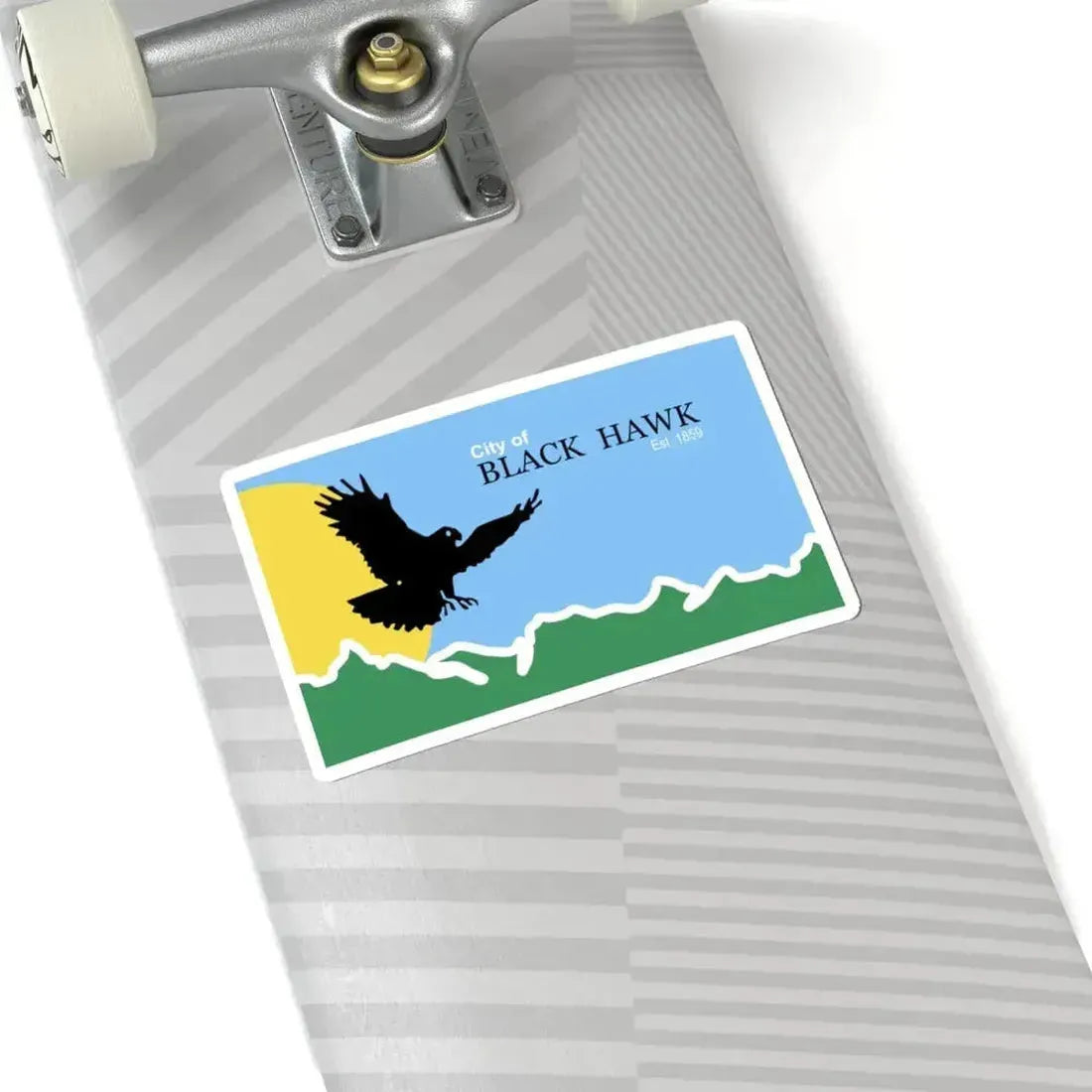 Flag of Black Hawk Colorado (United States) STICKER Vinyl Kiss-Cut Decal - The Sticker Space