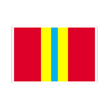 Flag of Blahovishchenske raion (Ukraine) STICKER Vinyl Kiss-Cut Decal 3 Inch White - The Sticker Space