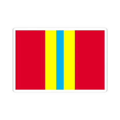 Flag of Blahovishchenske raion (Ukraine) STICKER Vinyl Kiss-Cut Decal 6 Inch White - The Sticker Space