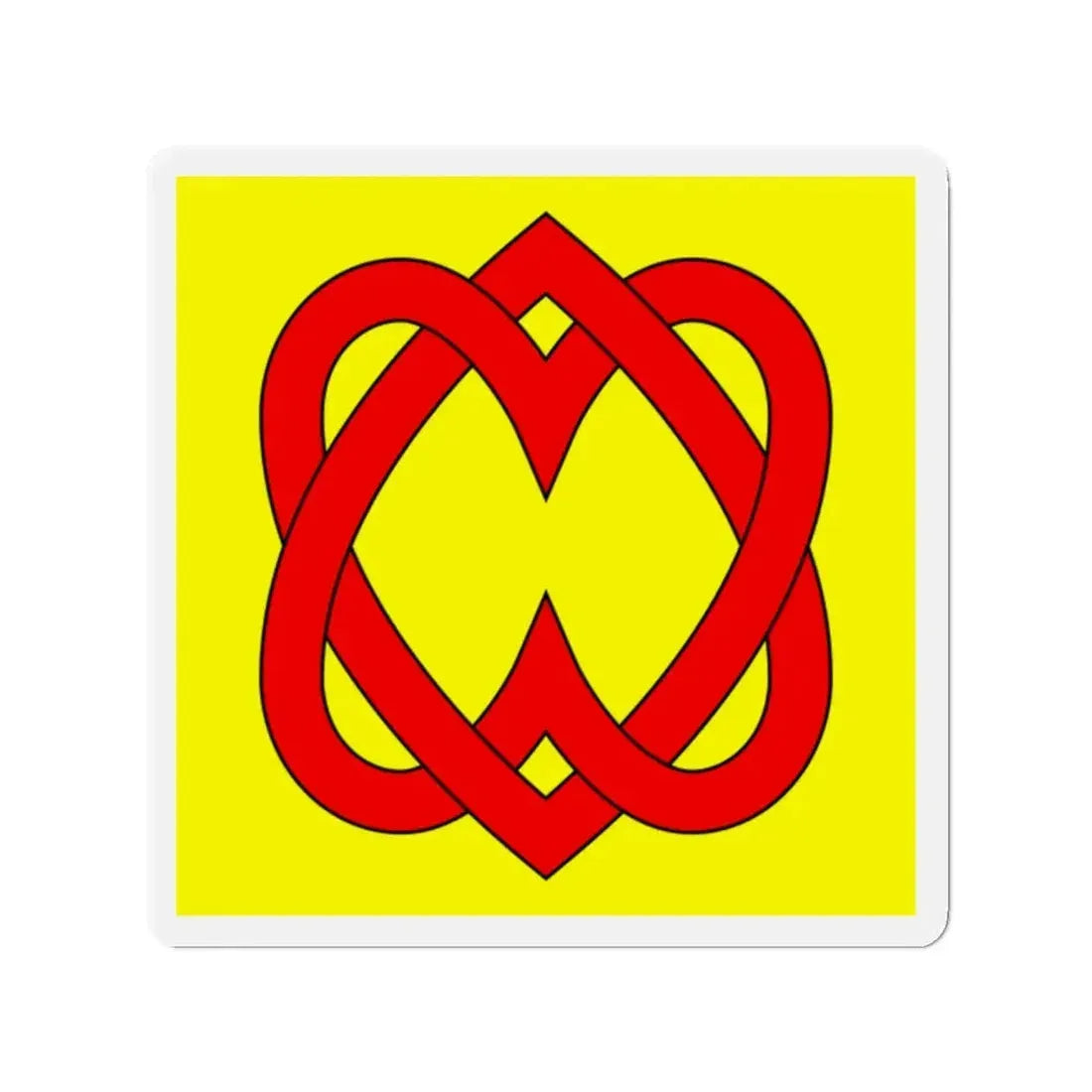 Flag of Blonay Switzerland - Refrigerator Magnet 2 Inch - The Sticker Space