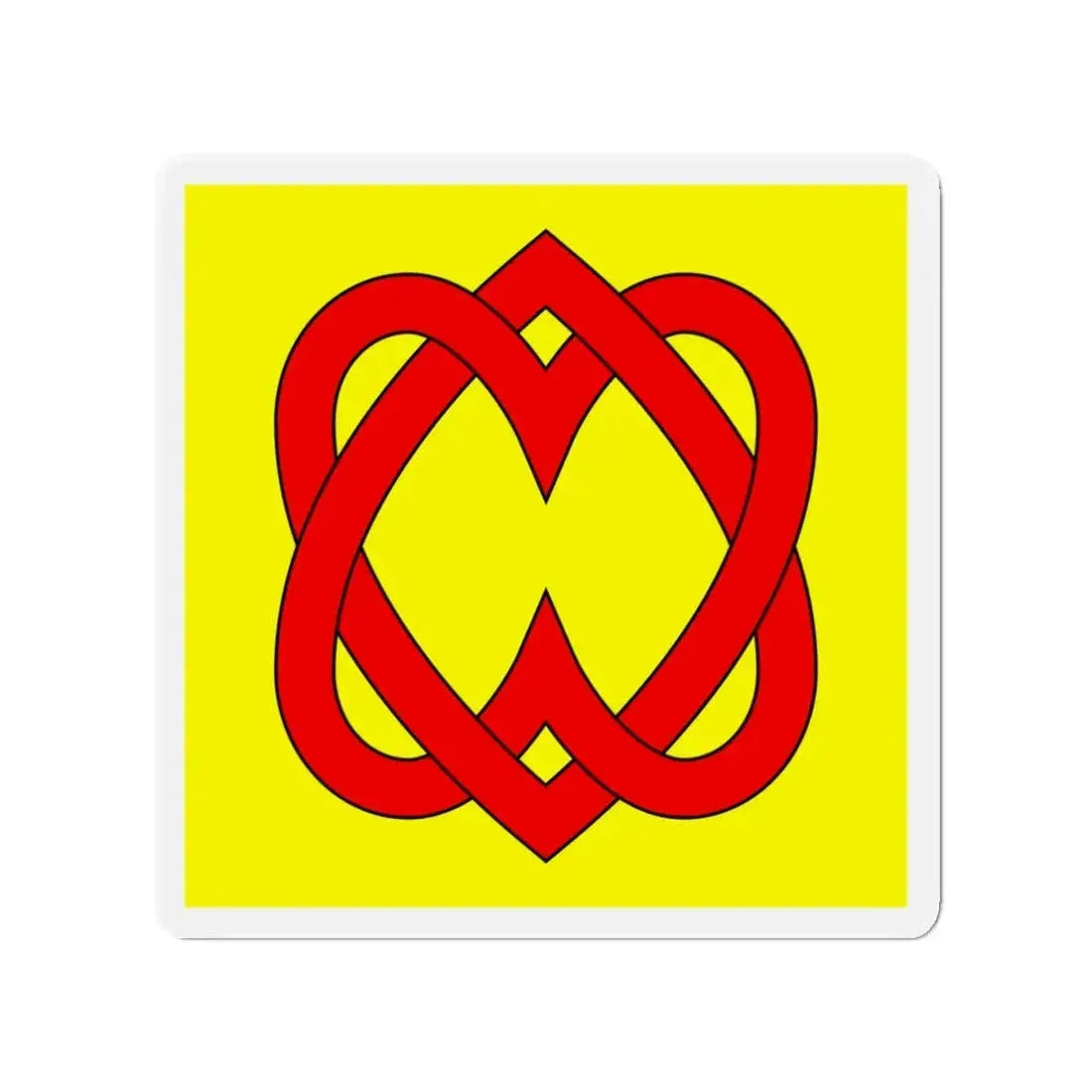 Flag of Blonay Switzerland - Refrigerator Magnet 3 Inch - The Sticker Space