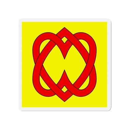 Flag of Blonay Switzerland - Refrigerator Magnet 3 Inch - The Sticker Space