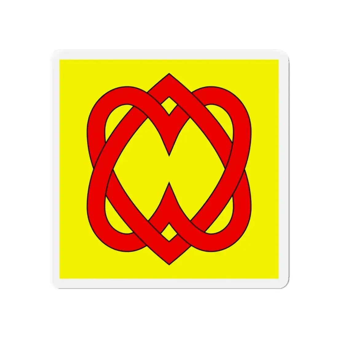 Flag of Blonay Switzerland - Refrigerator Magnet 4 Inch - The Sticker Space