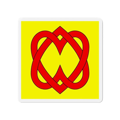 Flag of Blonay Switzerland - Refrigerator Magnet 4 Inch - The Sticker Space