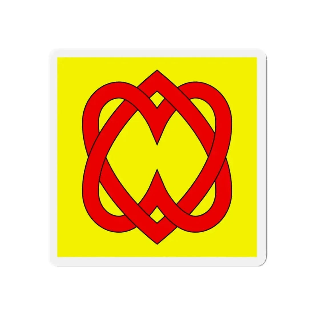 Flag of Blonay Switzerland - Refrigerator Magnet 5 Inch - The Sticker Space