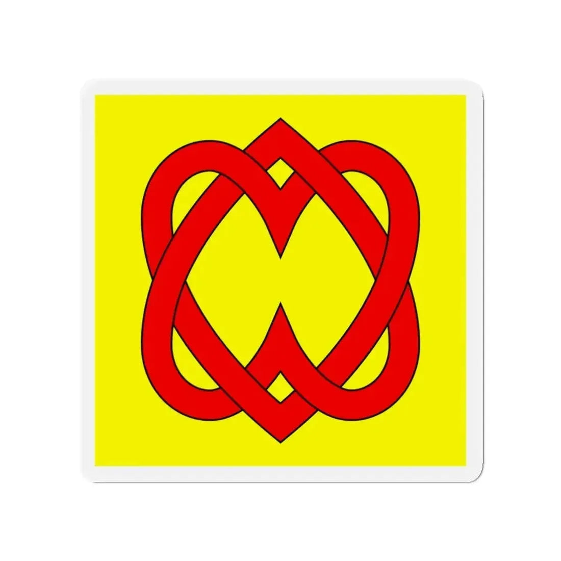 Flag of Blonay Switzerland - Refrigerator Magnet - The Sticker Space