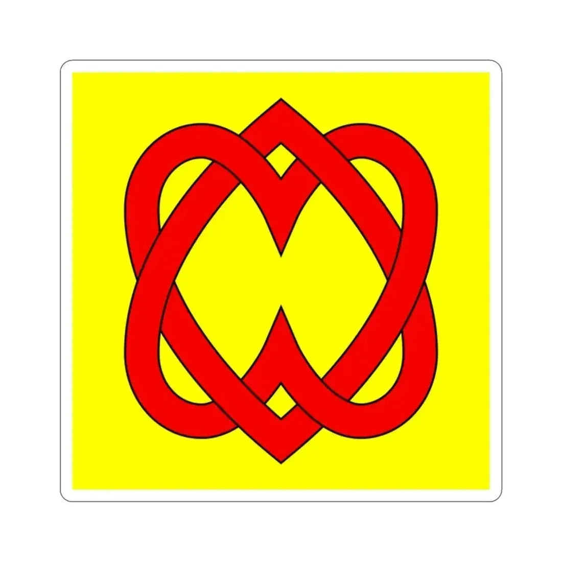 Flag of Blonay Switzerland STICKER Vinyl Die-Cut Decal 2 Inch - The Sticker Space