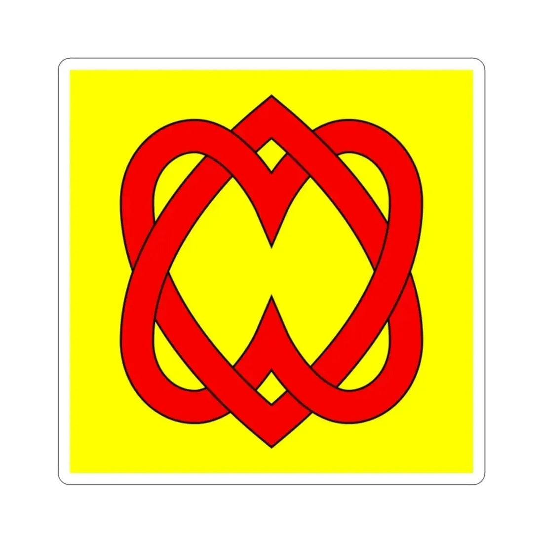 Flag of Blonay Switzerland STICKER Vinyl Die-Cut Decal 2 Inch - The Sticker Space