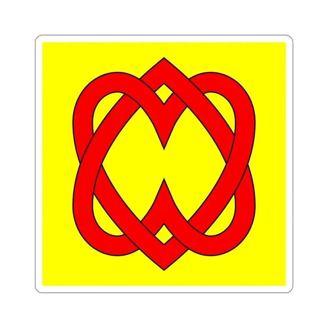 Flag of Blonay Switzerland STICKER Vinyl Die-Cut Decal 3 Inch - The Sticker Space