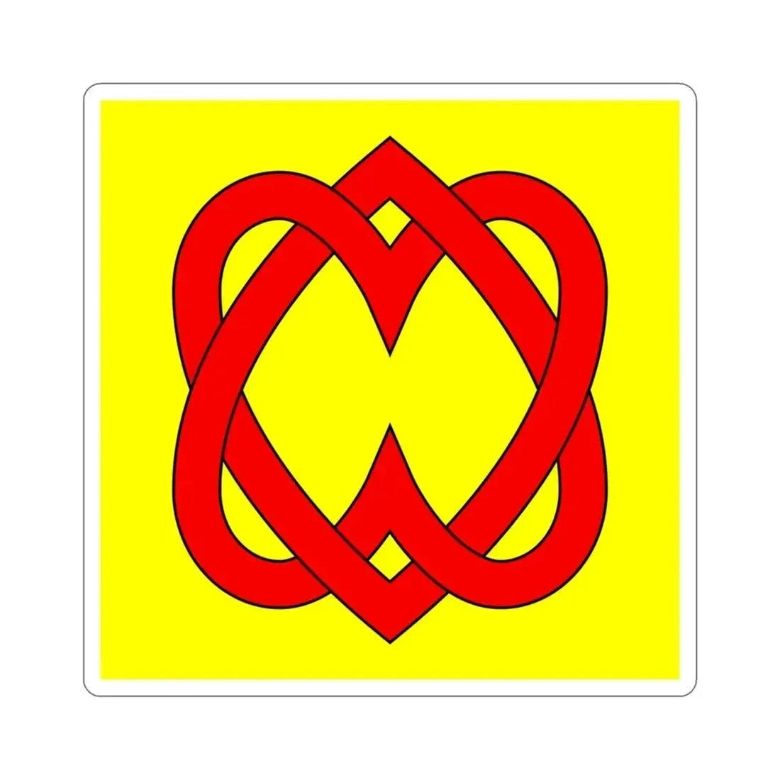 Flag of Blonay Switzerland STICKER Vinyl Die-Cut Decal 3 Inch - The Sticker Space