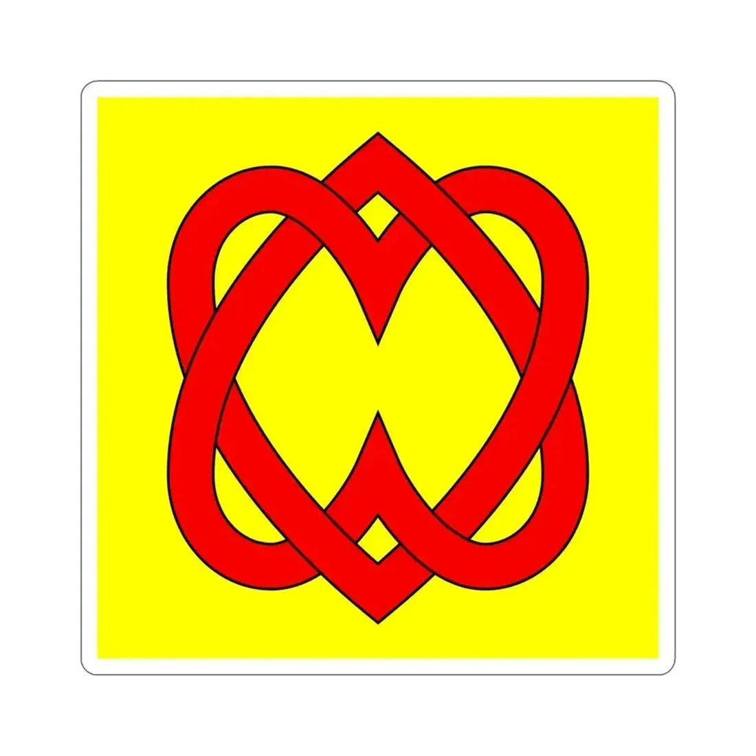 Flag of Blonay Switzerland STICKER Vinyl Die-Cut Decal 4 Inch - The Sticker Space