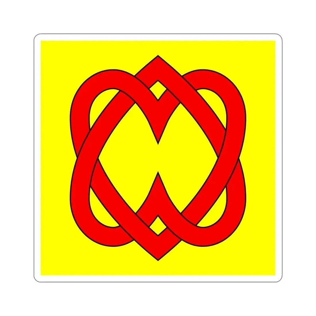 Flag of Blonay Switzerland STICKER Vinyl Die-Cut Decal 4 Inch - The Sticker Space