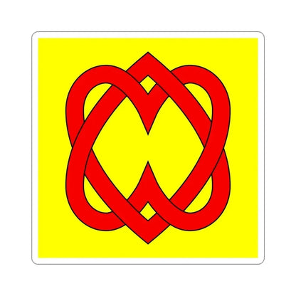 Flag of Blonay Switzerland STICKER Vinyl Die-Cut Decal 4 Inch - The Sticker Space