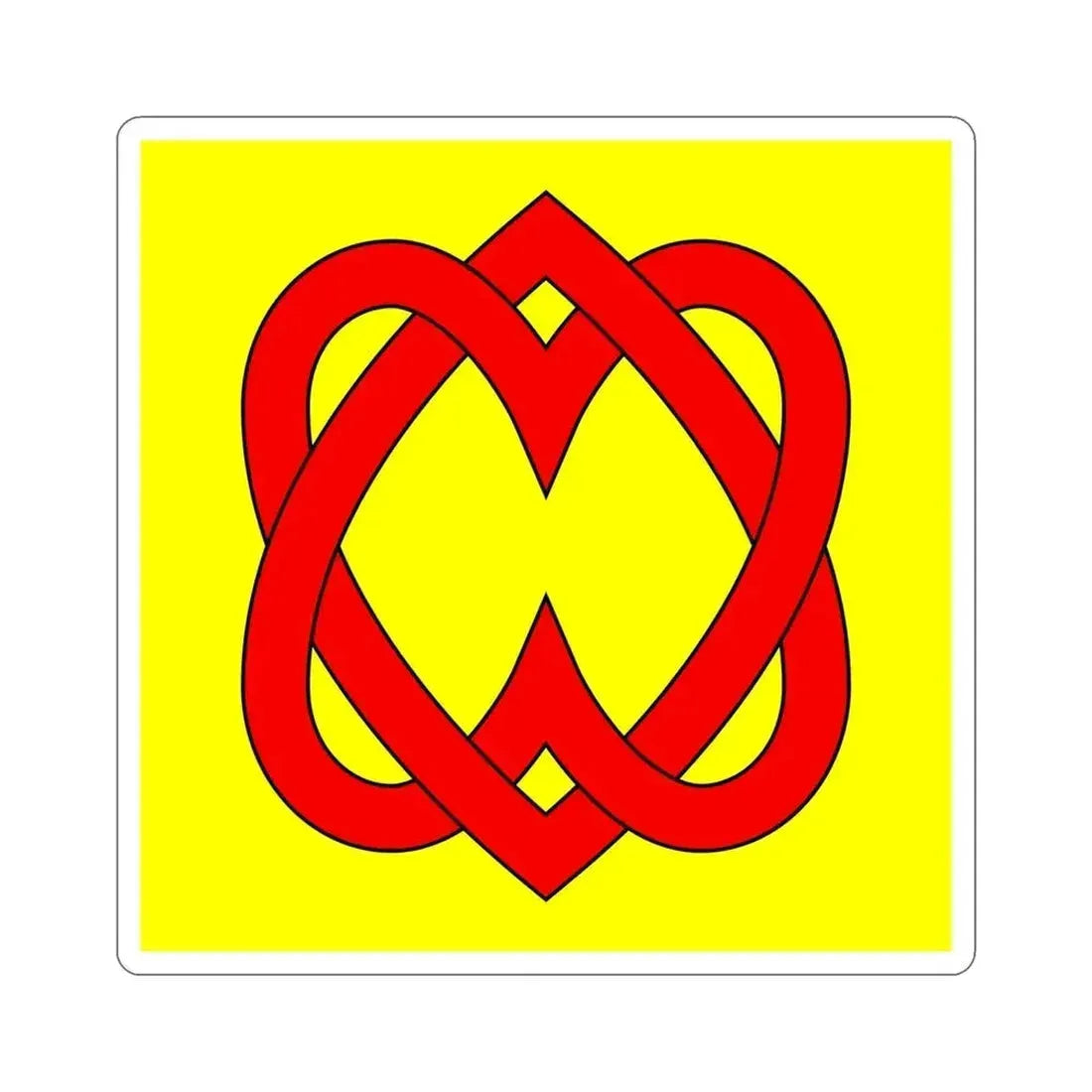 Flag of Blonay Switzerland STICKER Vinyl Die-Cut Decal 5 Inch - The Sticker Space