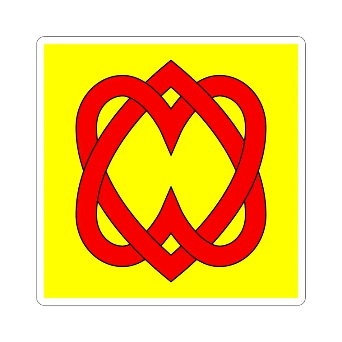 Flag of Blonay Switzerland STICKER Vinyl Die-Cut Decal 5 Inch - The Sticker Space