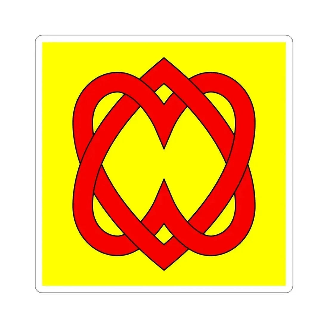 Flag of Blonay Switzerland STICKER Vinyl Die-Cut Decal 6 Inch - The Sticker Space