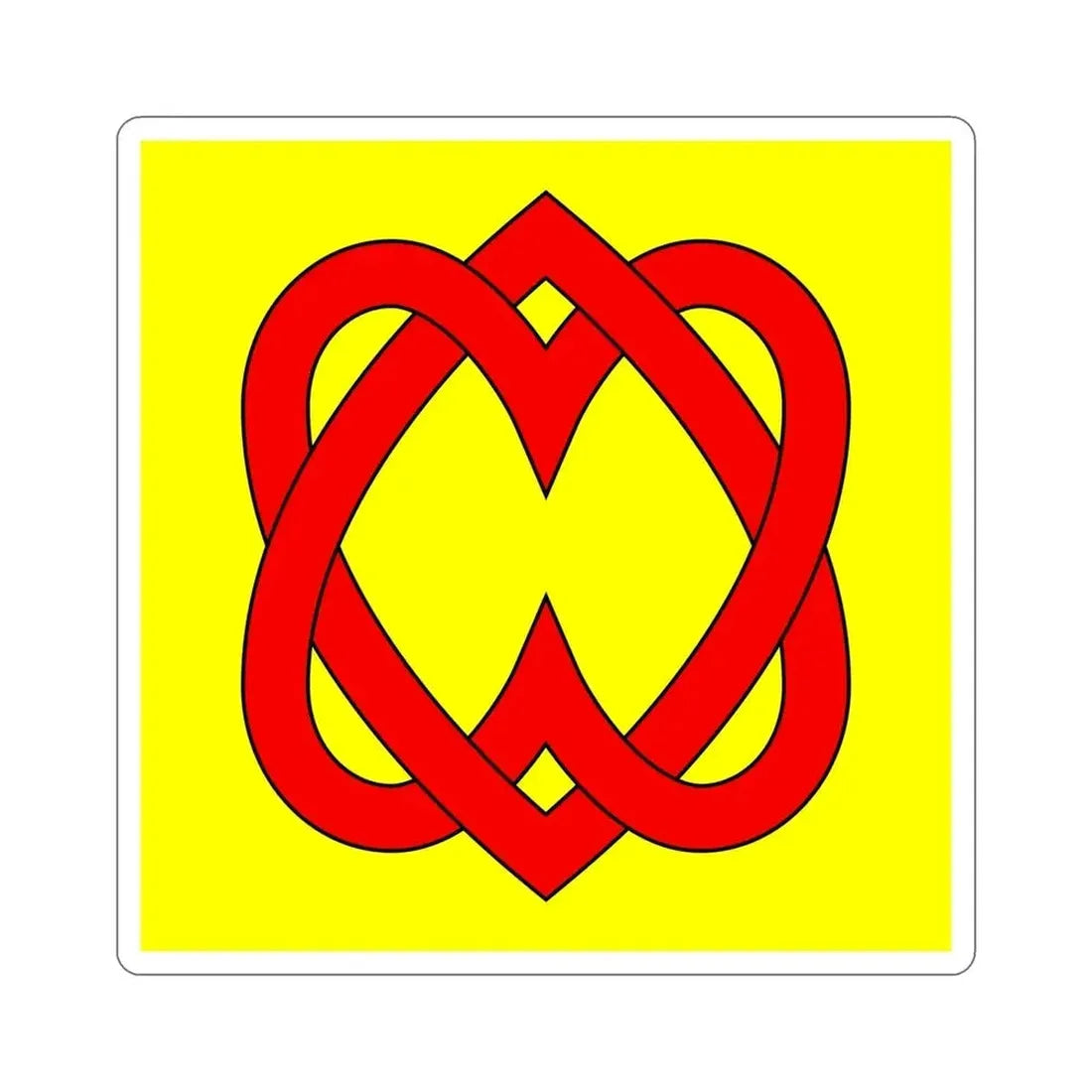 Flag of Blonay Switzerland STICKER Vinyl Die-Cut Decal - The Sticker Space