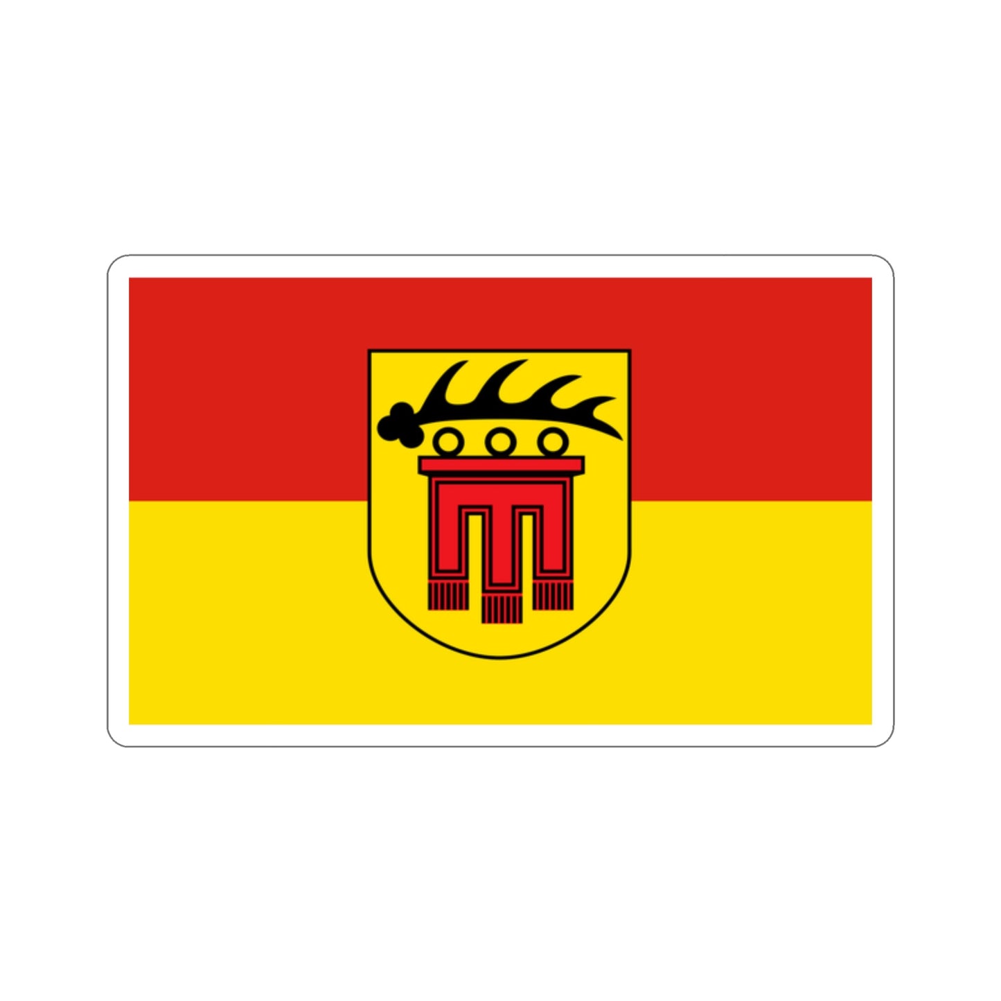 Flag of Böblingen Germany STICKER Vinyl Die-Cut Decal-2 Inch-The Sticker Space