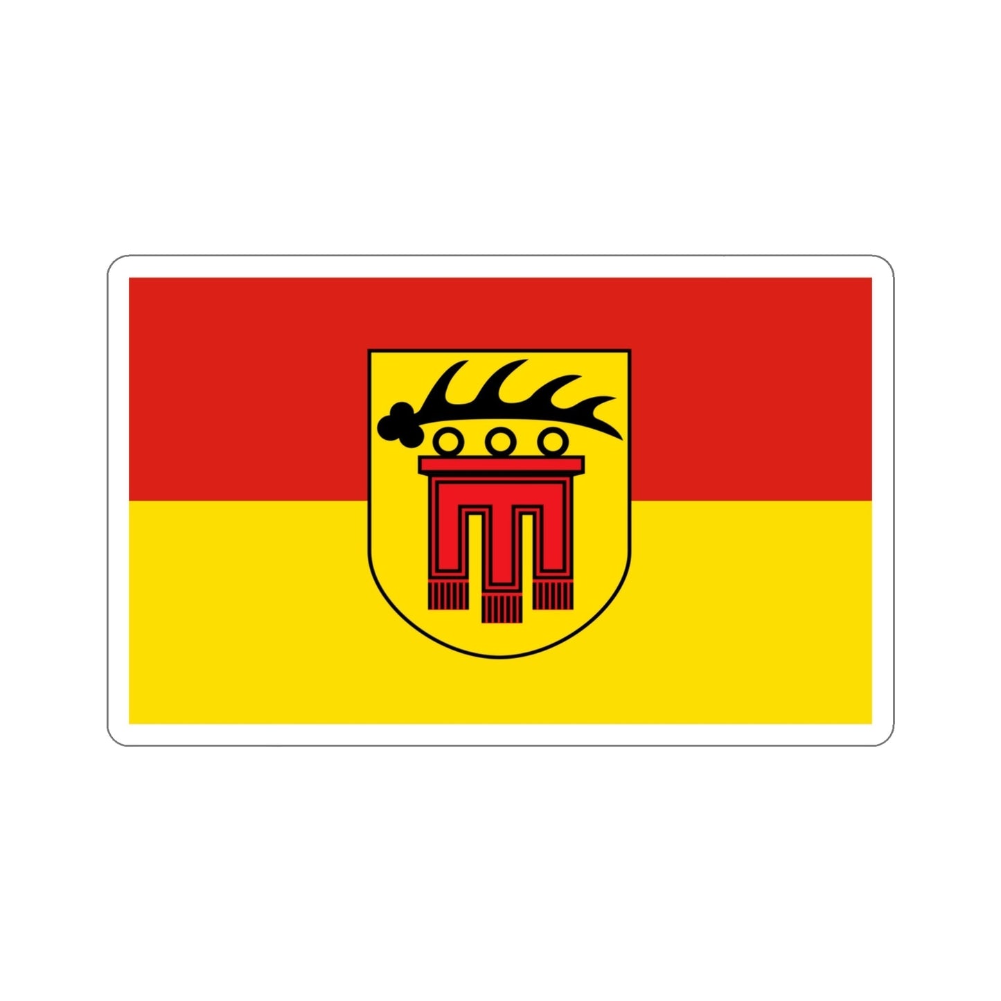 Flag of Böblingen Germany STICKER Vinyl Die-Cut Decal-4 Inch-The Sticker Space