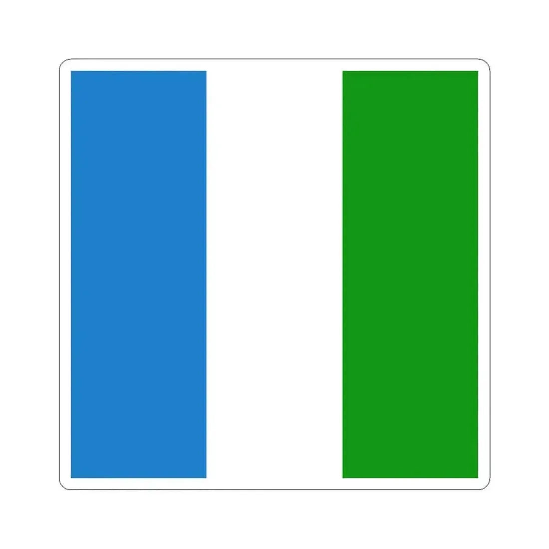 Flag of Bocholt Belgium (Belgium) STICKER Vinyl Kiss-Cut Decal 2 Inch White - The Sticker Space