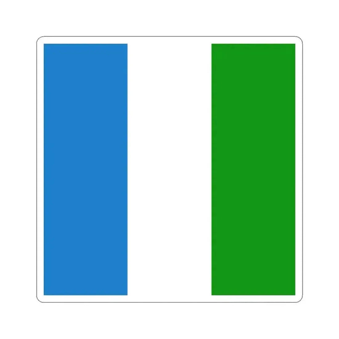 Flag of Bocholt Belgium (Belgium) STICKER Vinyl Kiss-Cut Decal 3 Inch White - The Sticker Space