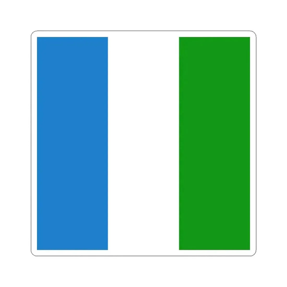 Flag of Bocholt Belgium (Belgium) STICKER Vinyl Kiss-Cut Decal 4 Inch White - The Sticker Space