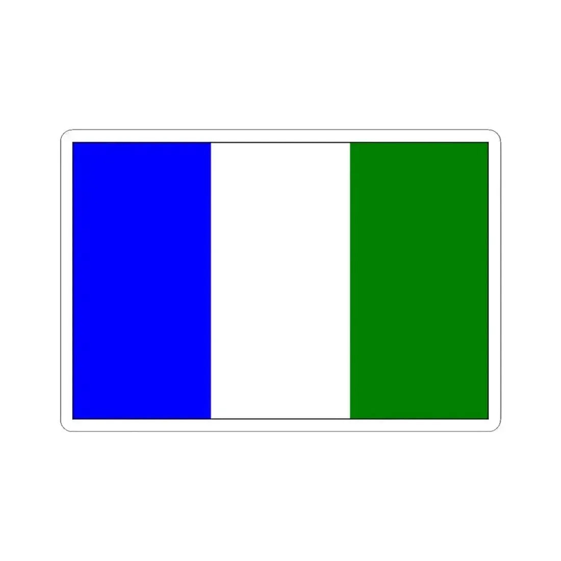 Flag of Bocholt (Belgium) STICKER Vinyl Kiss-Cut Decal 4 Inch White - The Sticker Space