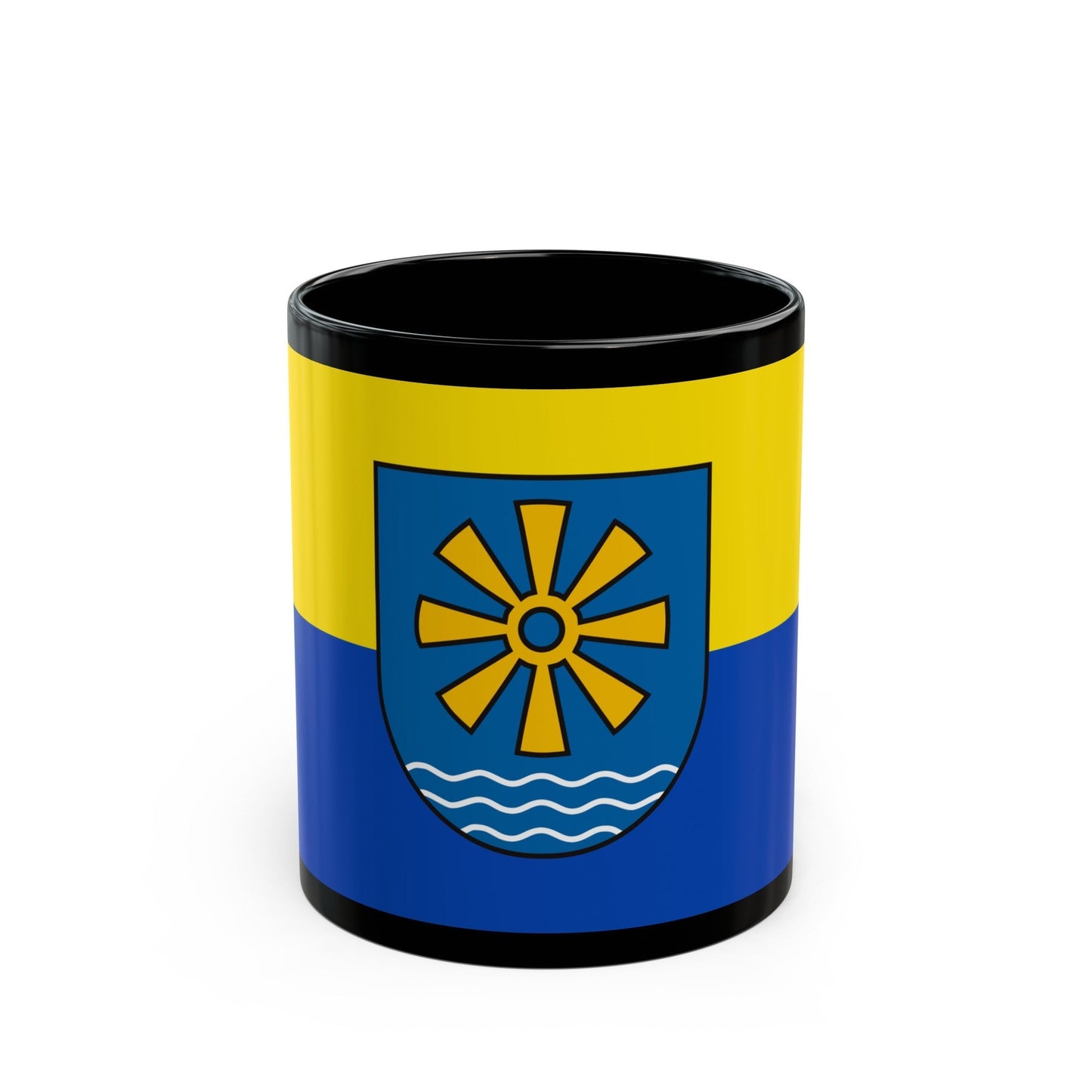 Flag of Bodenseekreis 2 Germany - Black Coffee Mug-11oz-The Sticker Space