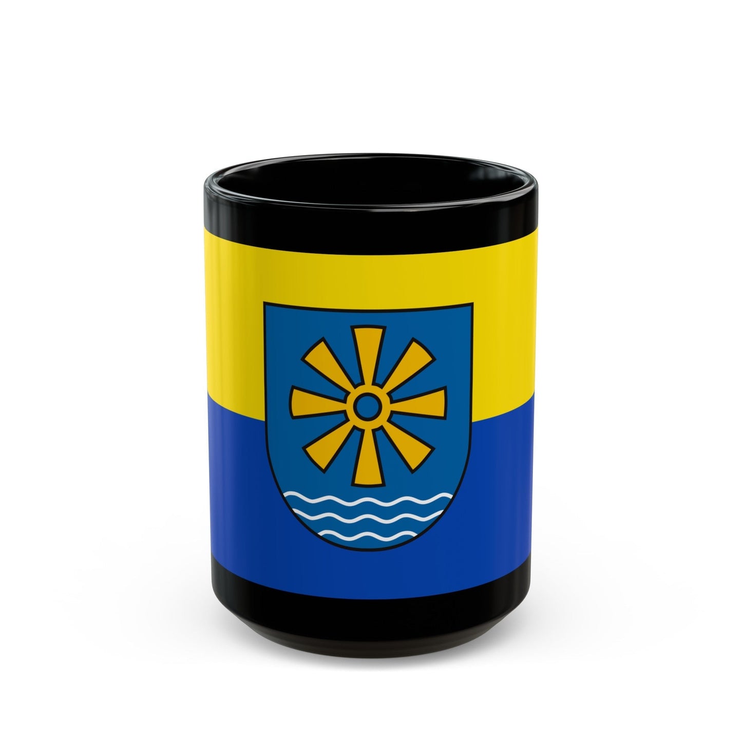 Flag of Bodenseekreis 2 Germany - Black Coffee Mug-15oz-The Sticker Space