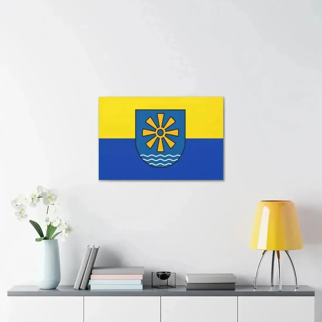 Flag of Bodenseekreis 2 Germany - Canvas Wall Art - The Sticker Space