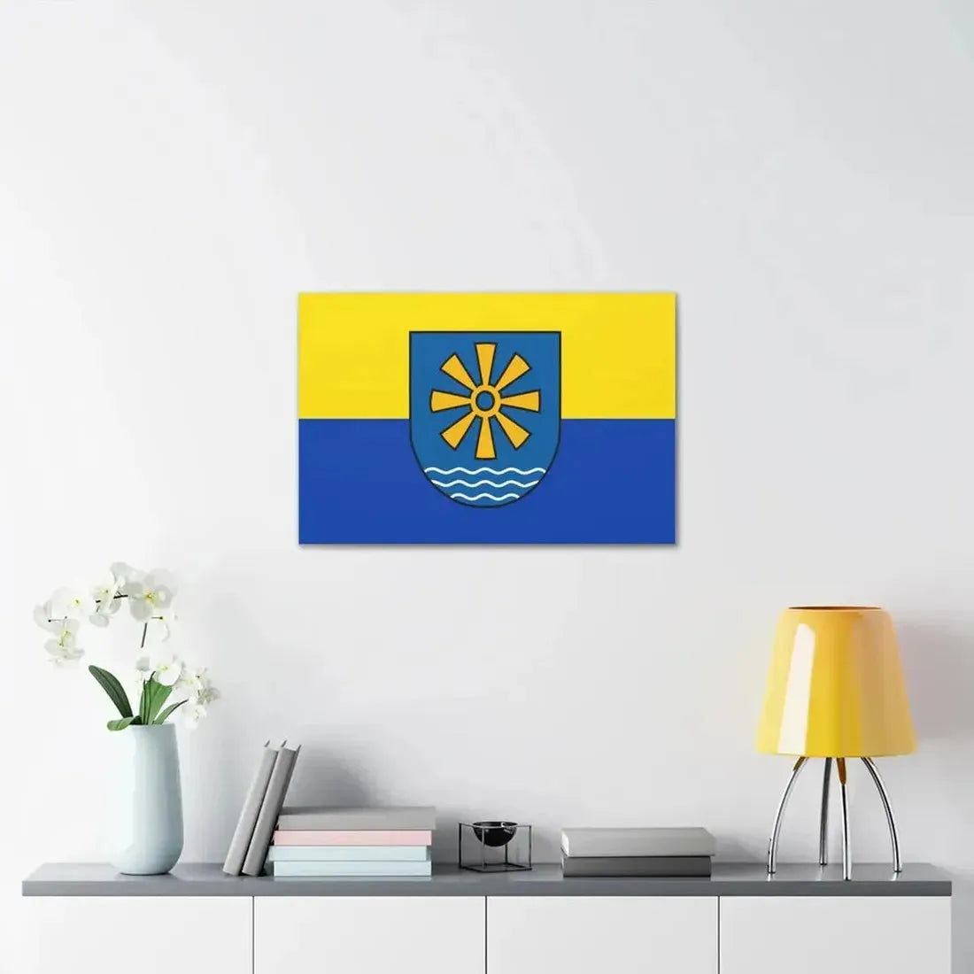 Flag of Bodenseekreis 2 Germany - Canvas Wall Art - The Sticker Space