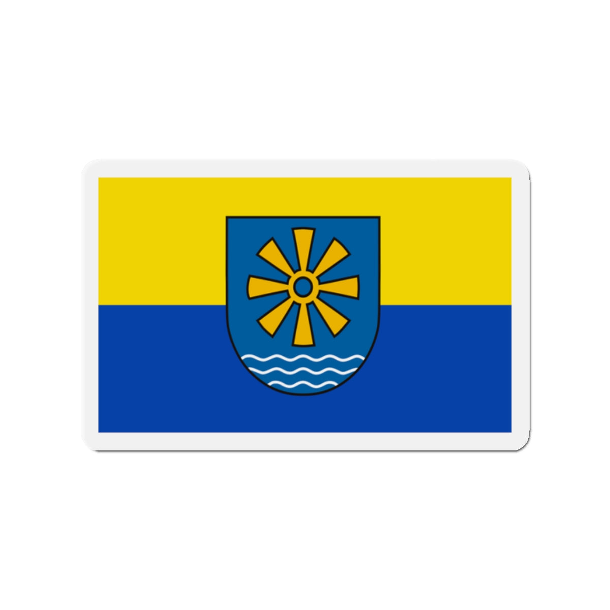 Flag of Bodenseekreis 2 Germany - Die-Cut Magnet-2" x 2"-The Sticker Space