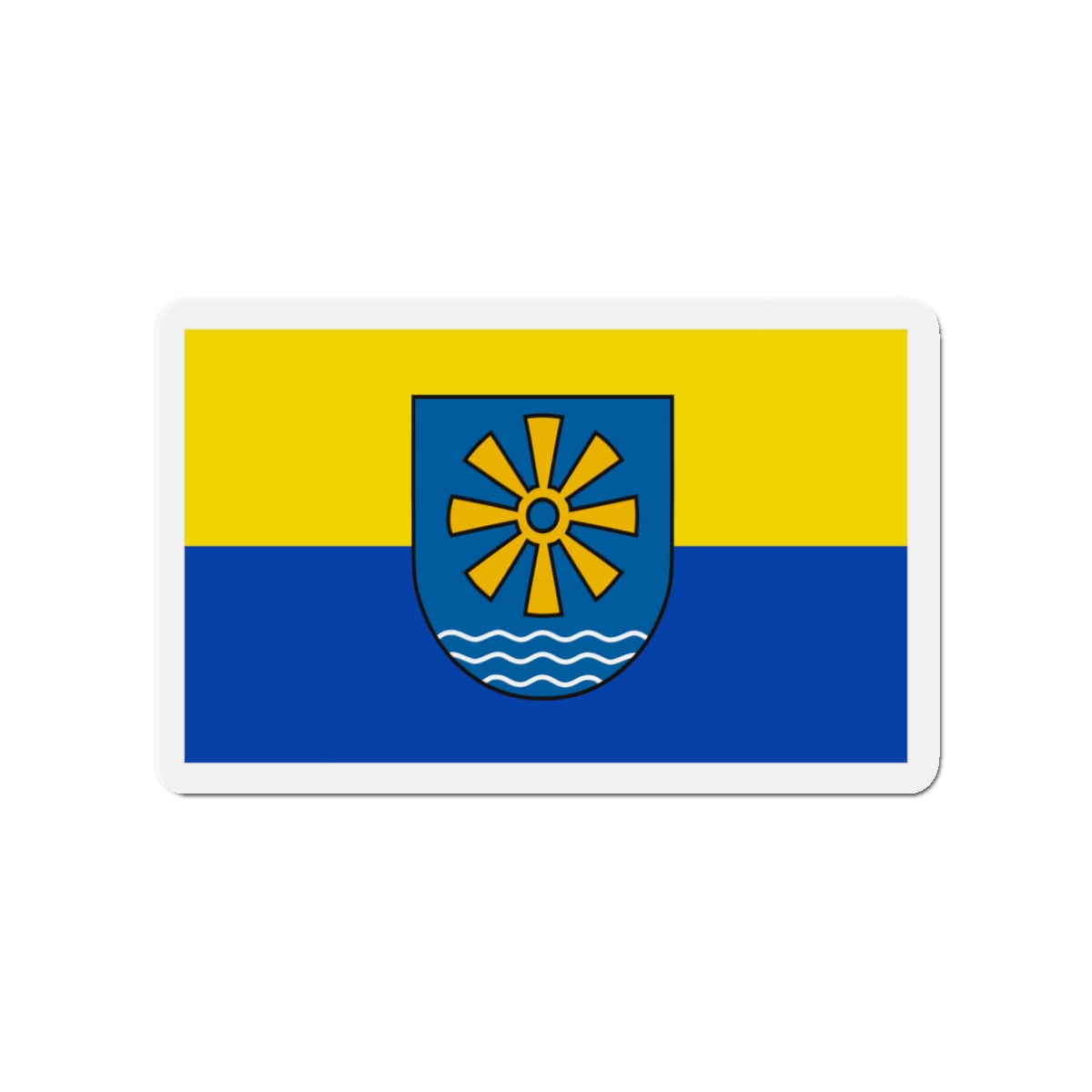 Flag of Bodenseekreis 2 Germany - Die-Cut Magnet-3" x 3"-The Sticker Space