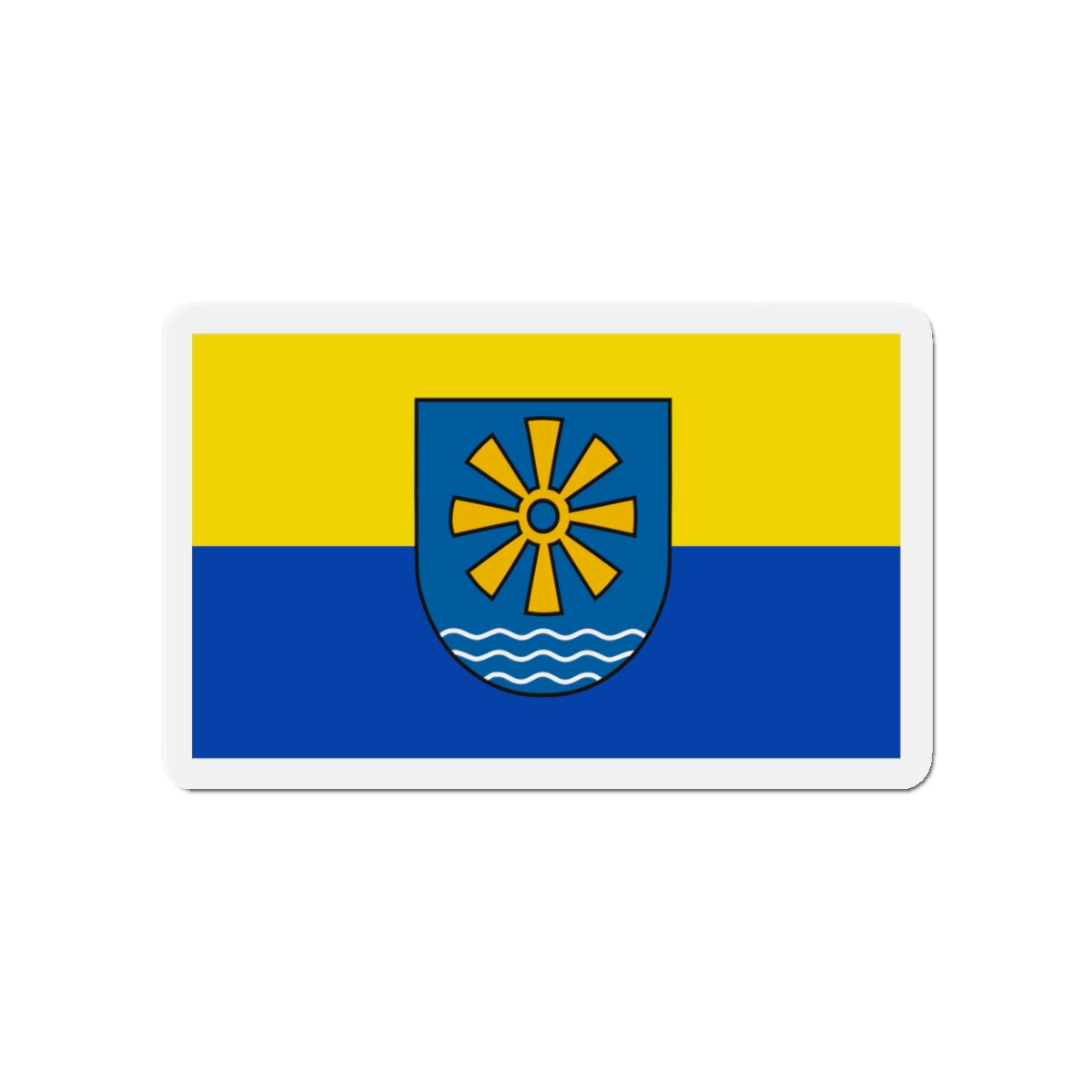 Flag of Bodenseekreis 2 Germany - Die-Cut Magnet-4" x 4"-The Sticker Space