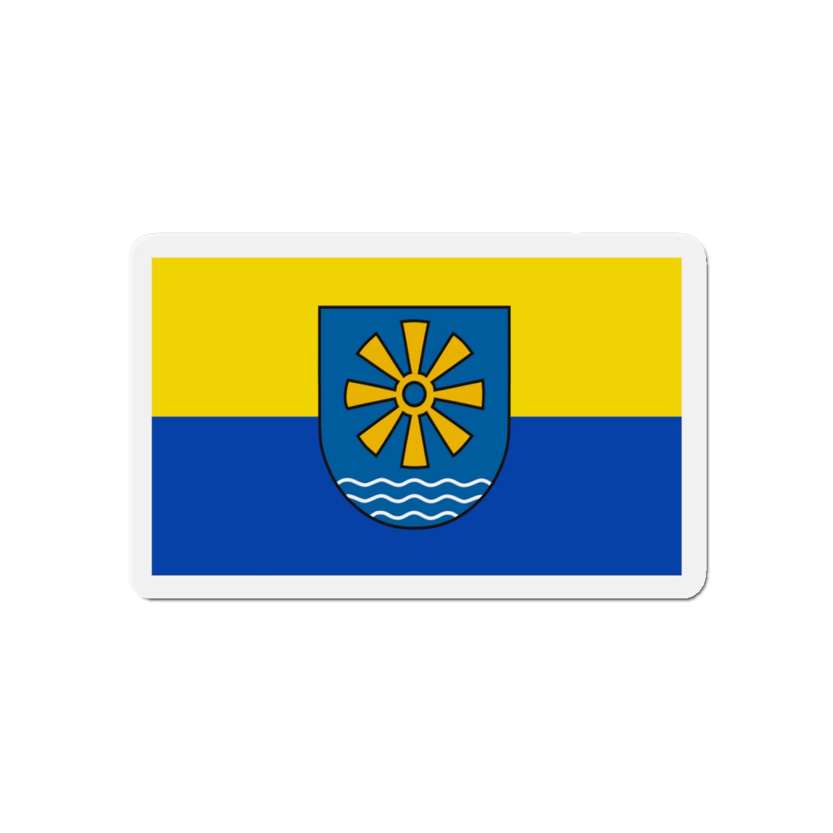 Flag of Bodenseekreis 2 Germany - Die-Cut Magnet-5" x 5"-The Sticker Space